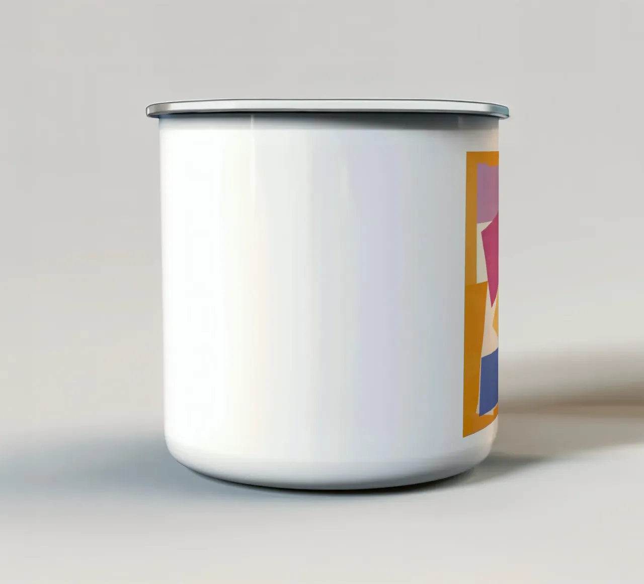 elemento astratto rettangolare tazza in smalto da uklik sell