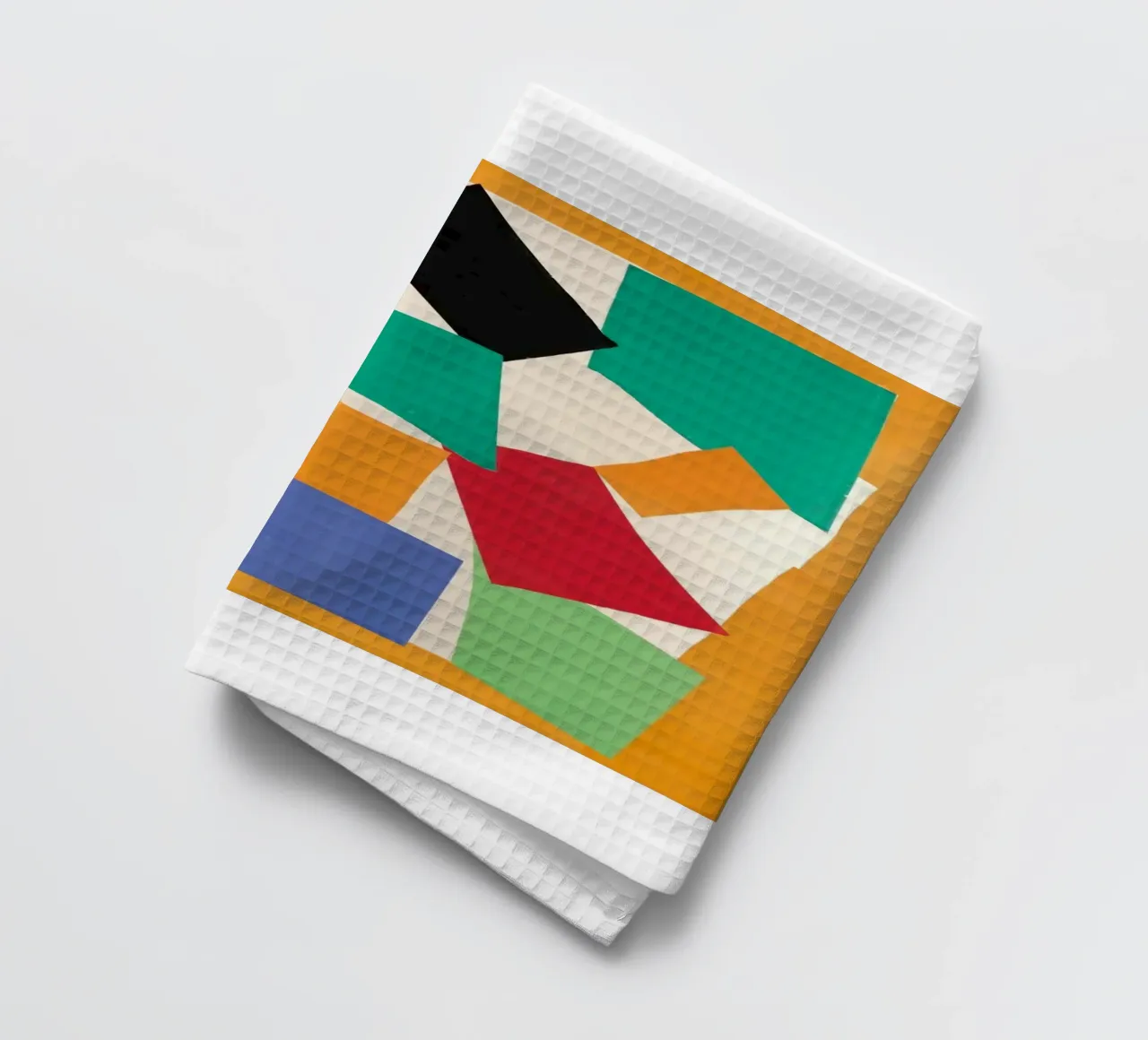 rectangular abstract element tea towel by uklik sell