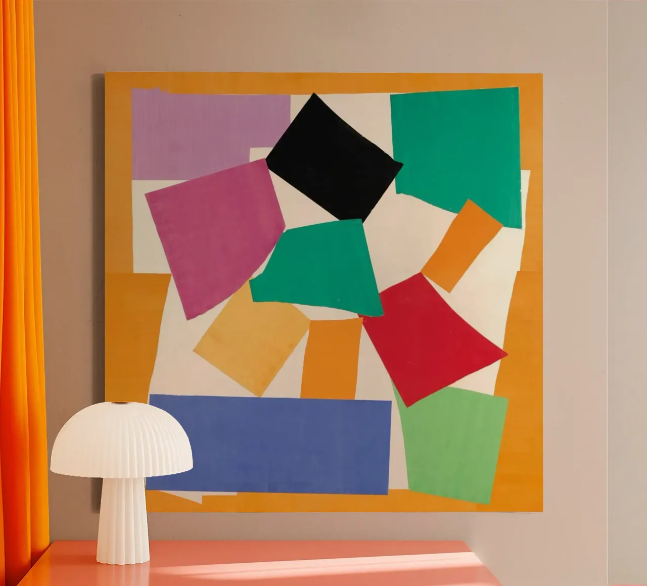 rectangular abstract element canvas by uklik sell