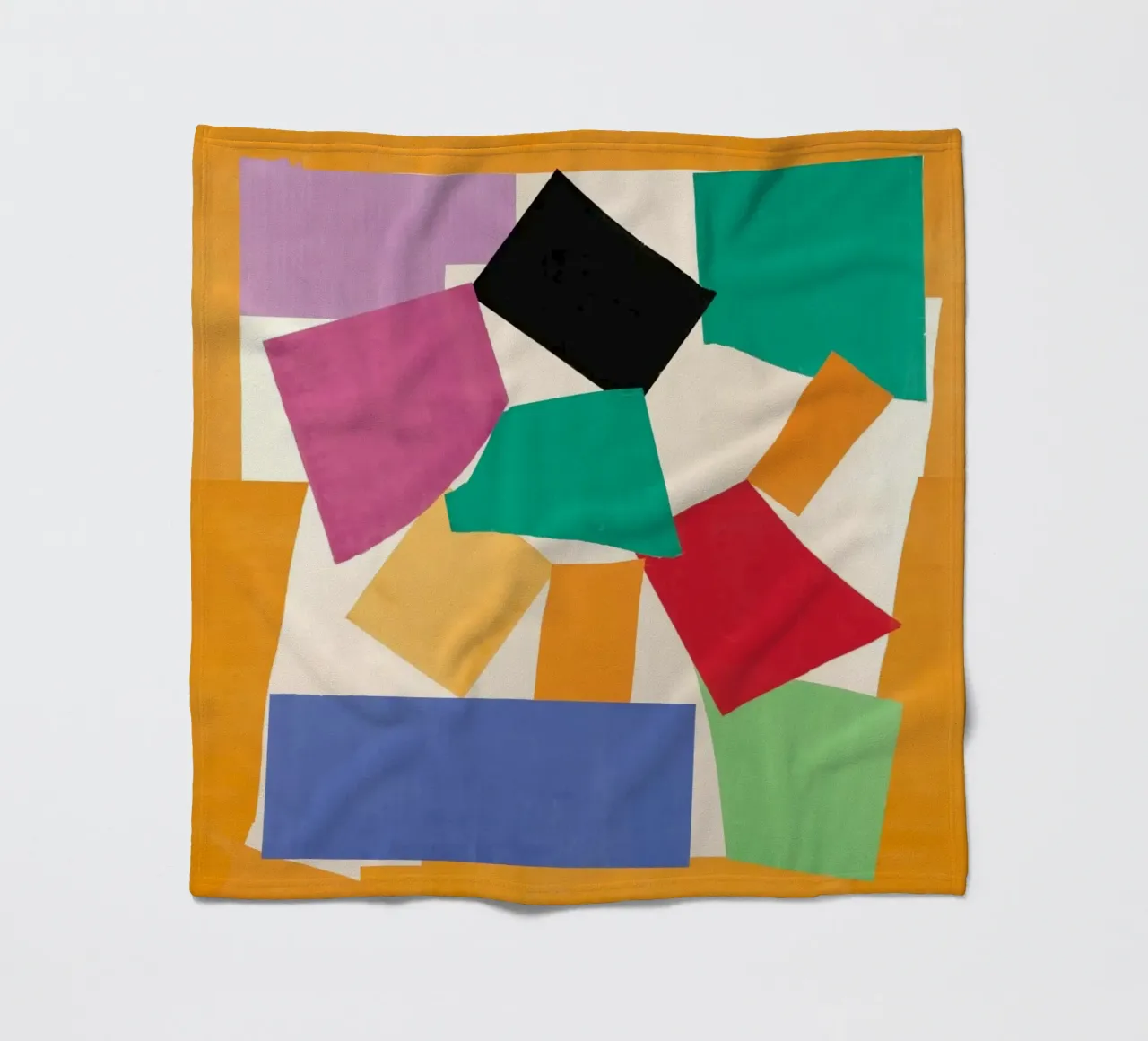 rectangular abstract element fleece blanket by uklik sell