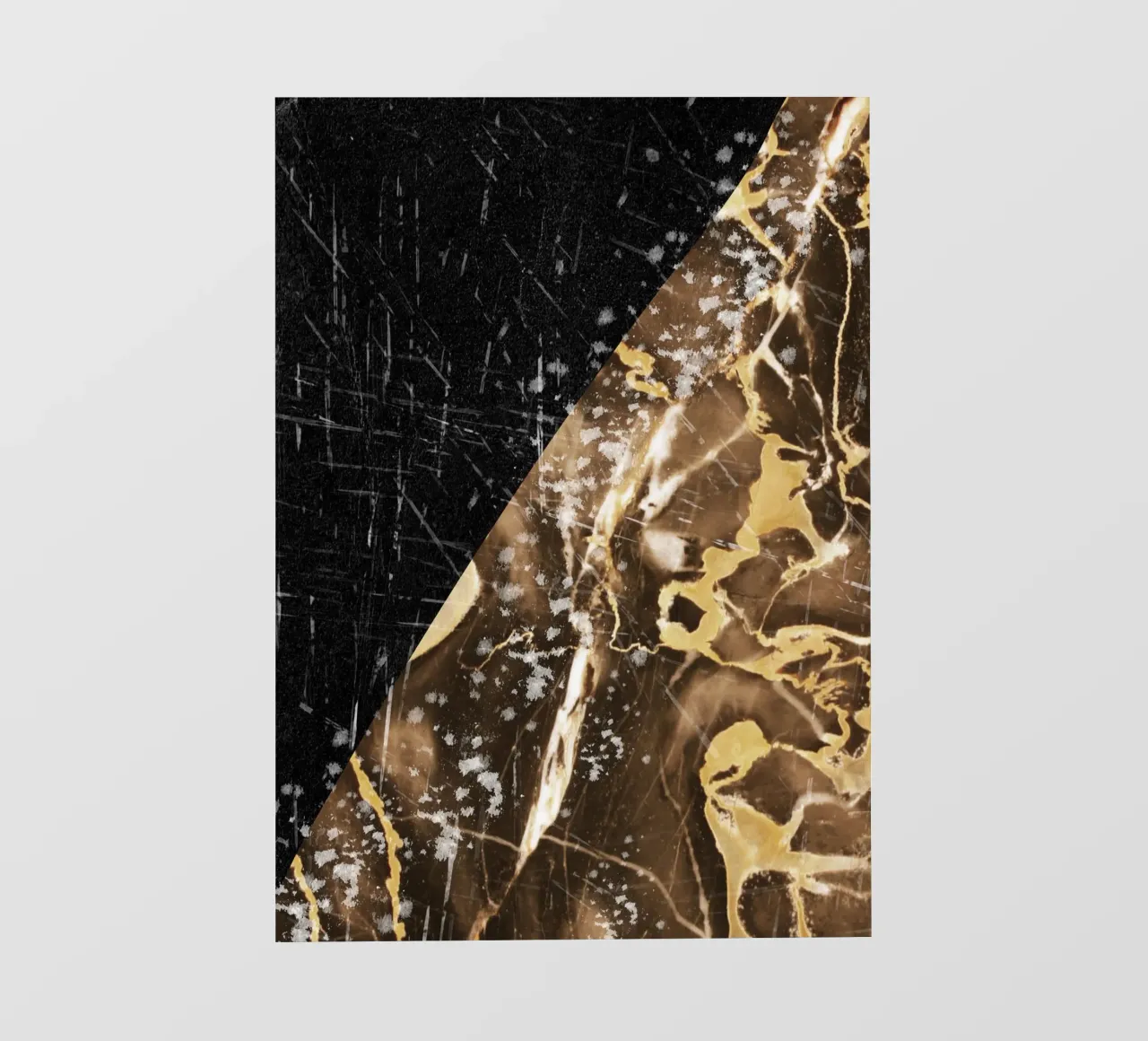 Abstract art black with gold pellicola backlit da vintageshop