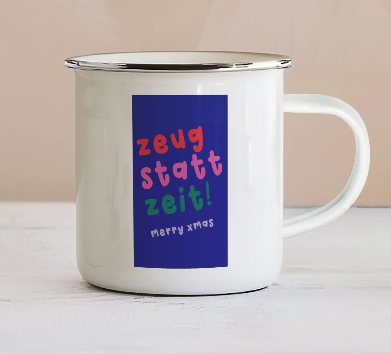 Zeug tazza in smalto da XOXO Arte
