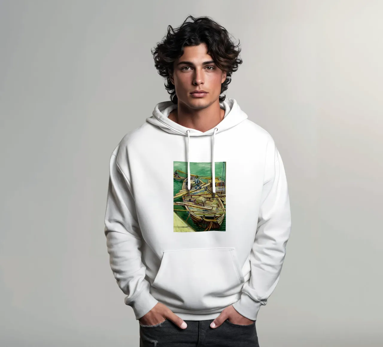 prendere le cose dalla barca felpa con cappuccio da cloud shop