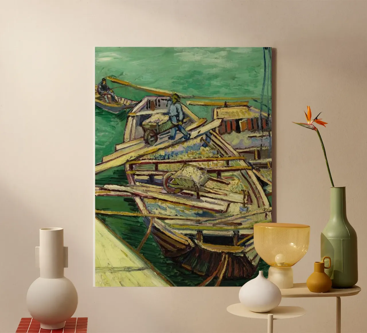 take things from the boat canvas with Floater frame by cloud shop