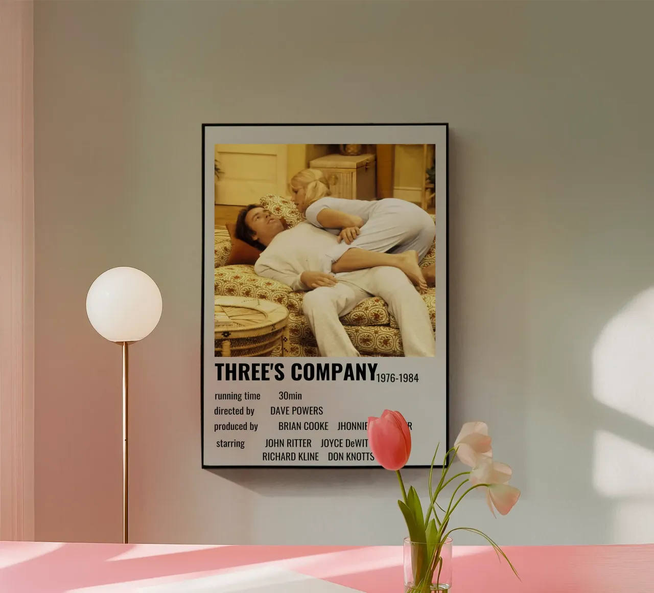 THREE'S COMPANY1976-1984 metacrilato de MVFminimalist