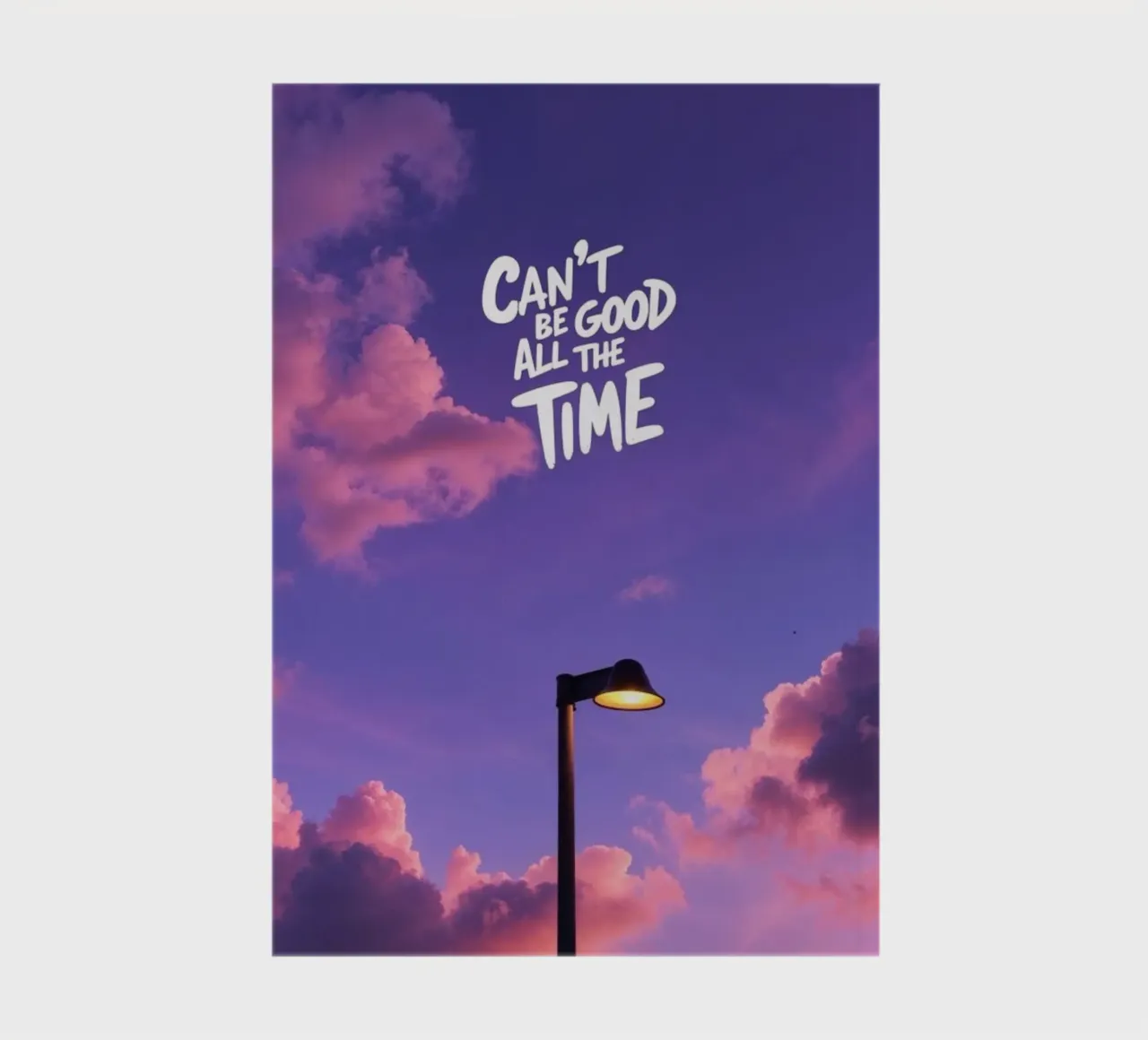 Je kunt niet altijd goed zijn notitieboek van quote design