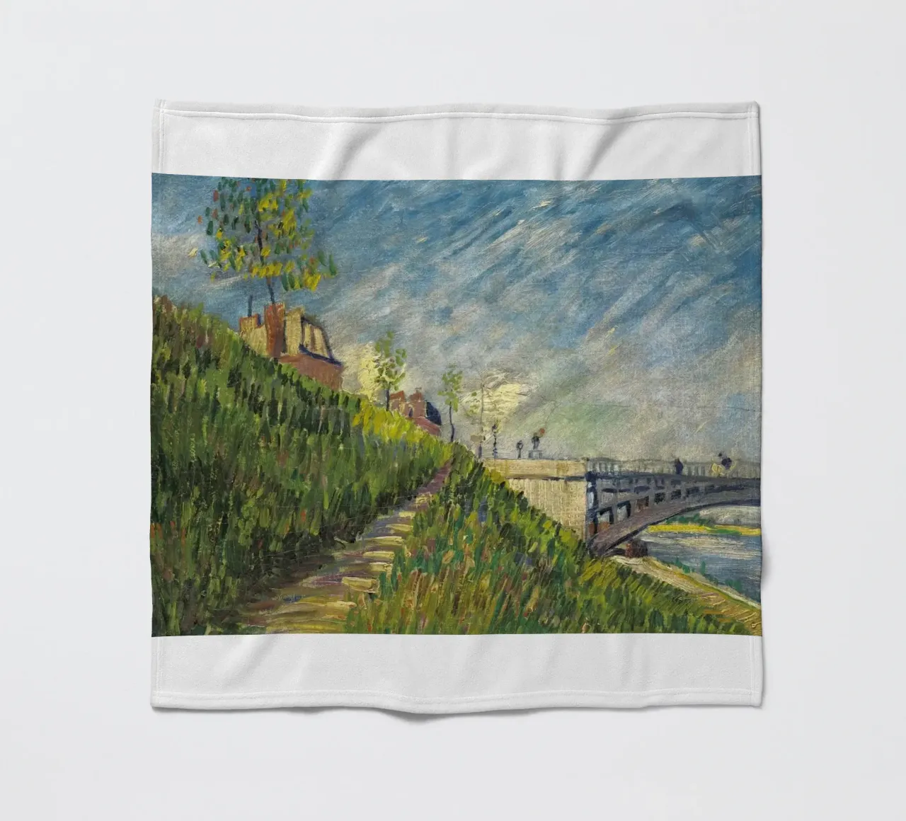 strada lungofiume coperta in pile da cloud shop