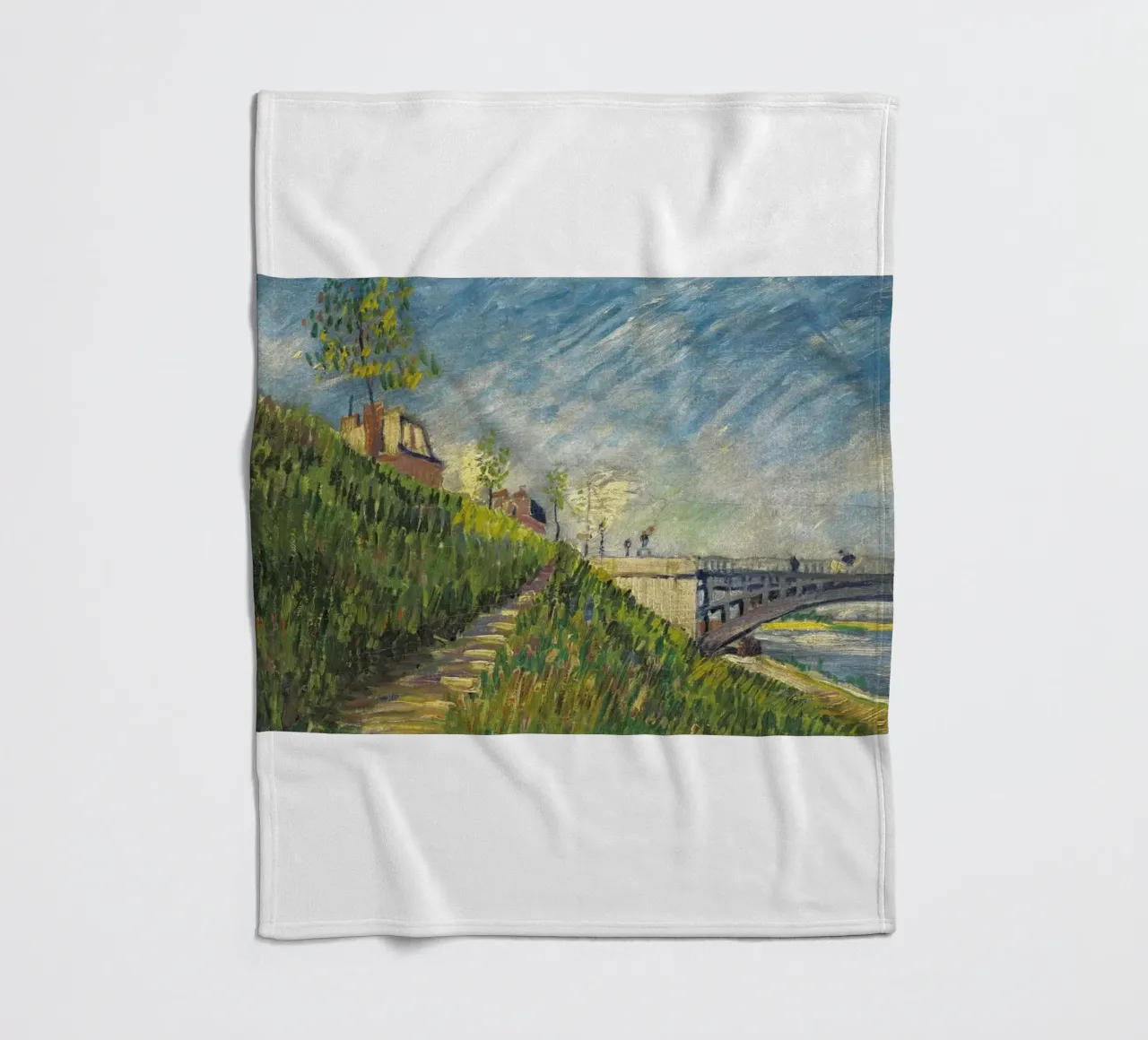 strada lungofiume coperta in pile da cloud shop
