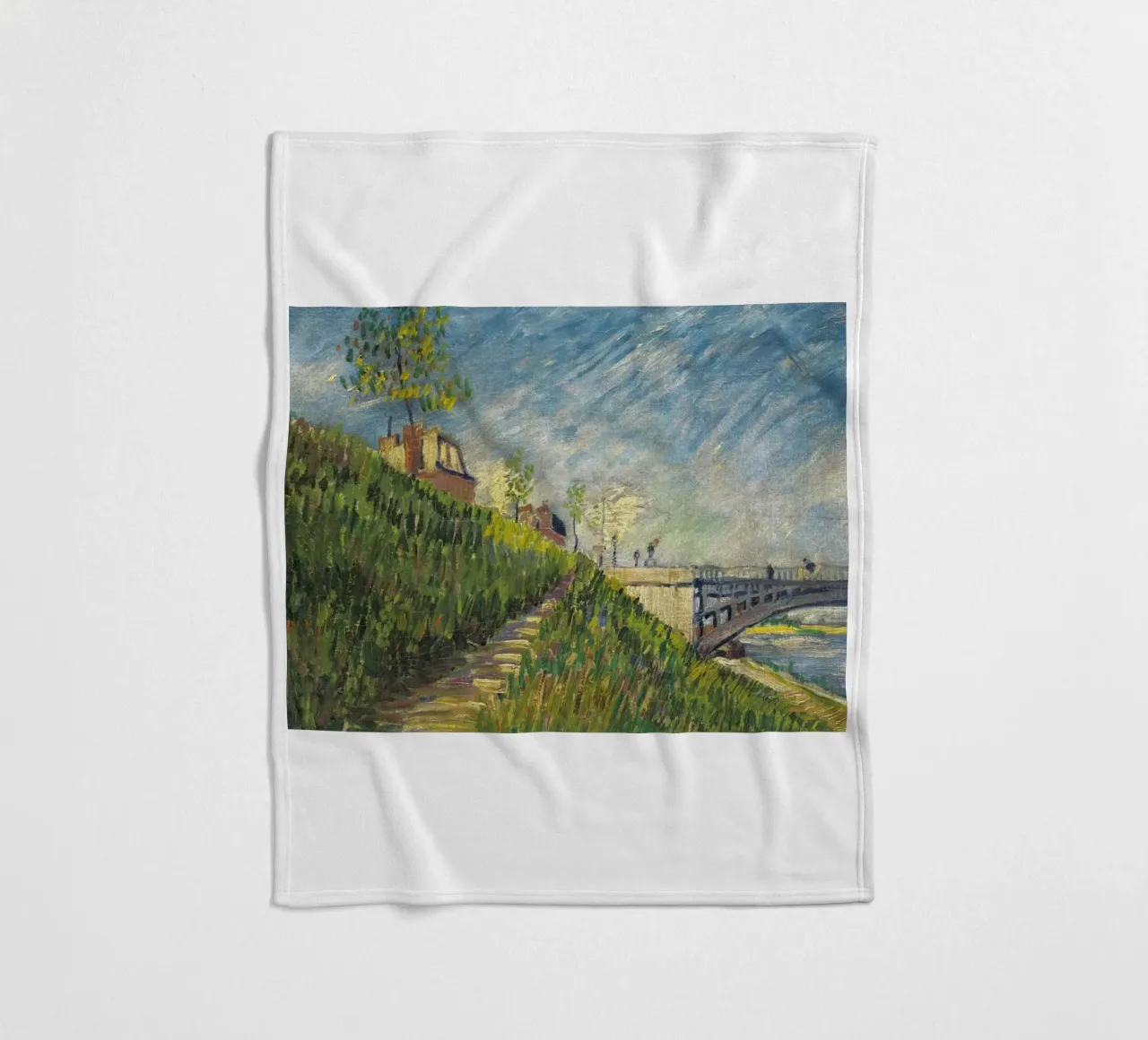 strada lungofiume coperta in pile da cloud shop