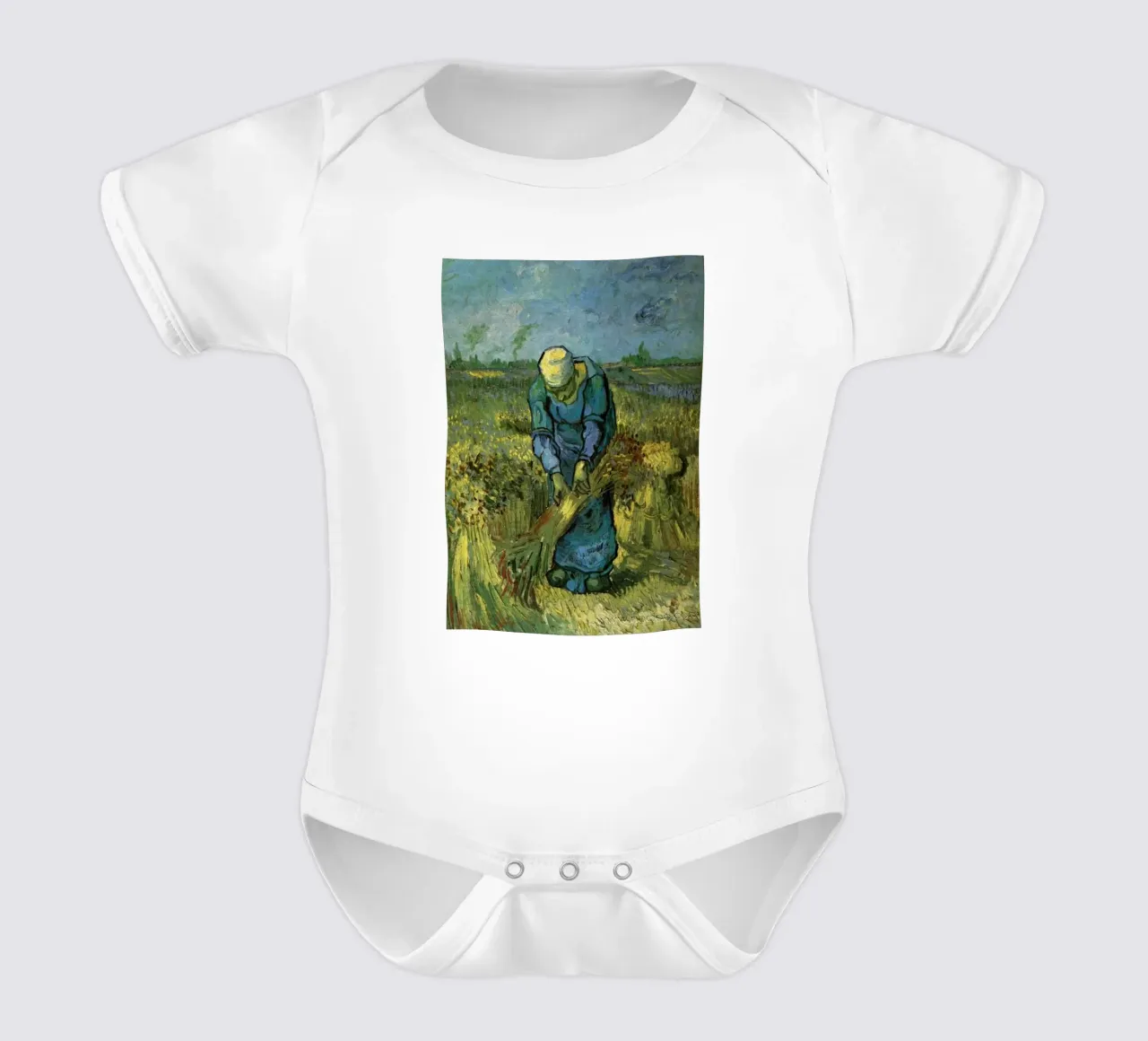 Landwirtschaftliche Weizenernte Kurzarm Babybody von cloud shop
