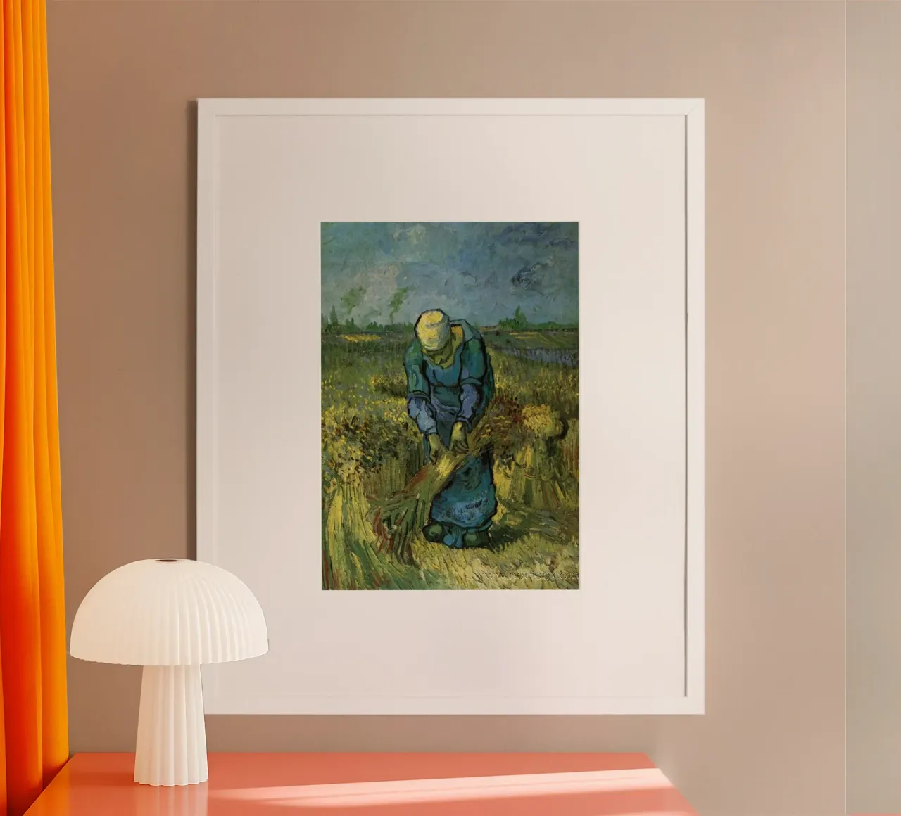 Landwirtschaftliche Weizenernte Poster von cloud shop