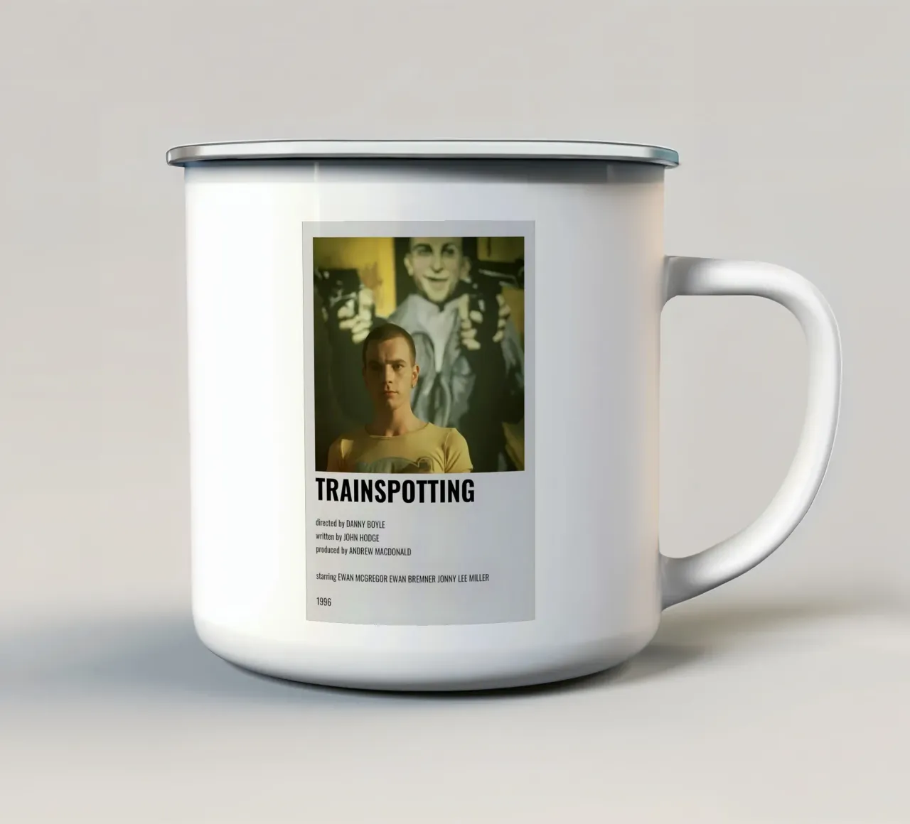 TRAINSPOTTING tazza in smalto da MVFminimalist