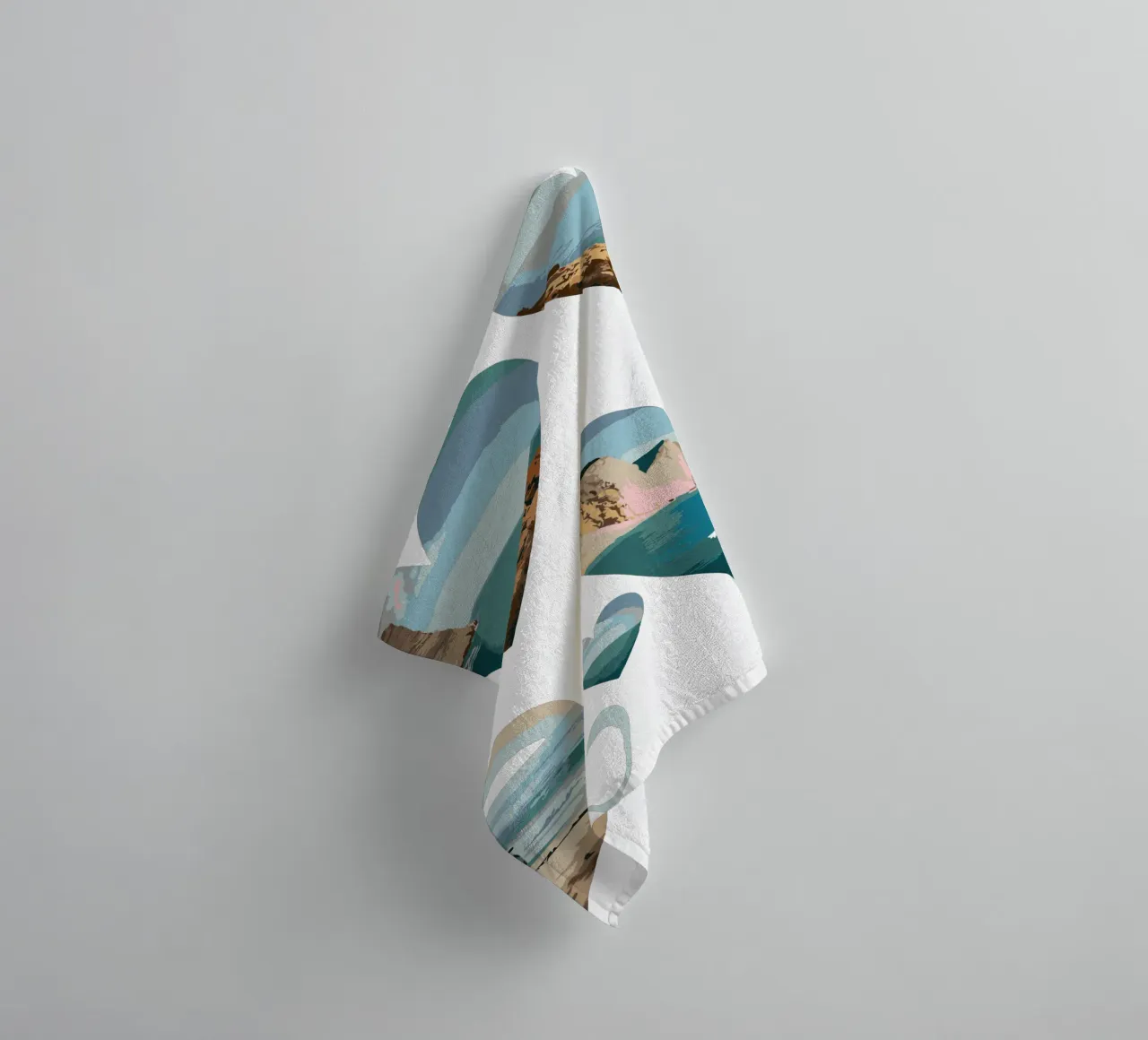 Paesaggi del cuore costiero - Design di scenari da spiaggia con amore per l'oceano asciugamano da bagno da artdesign1985
