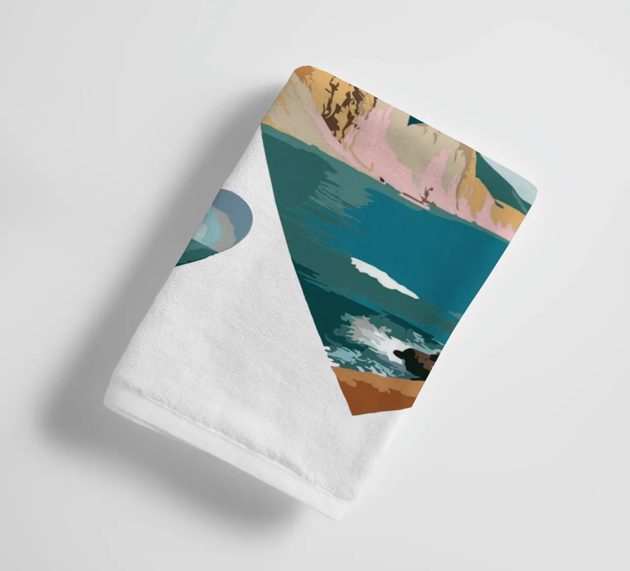 Paesaggi del cuore costiero - Design di scenari da spiaggia con amore per l'oceano asciugamano da bagno da artdesign1985