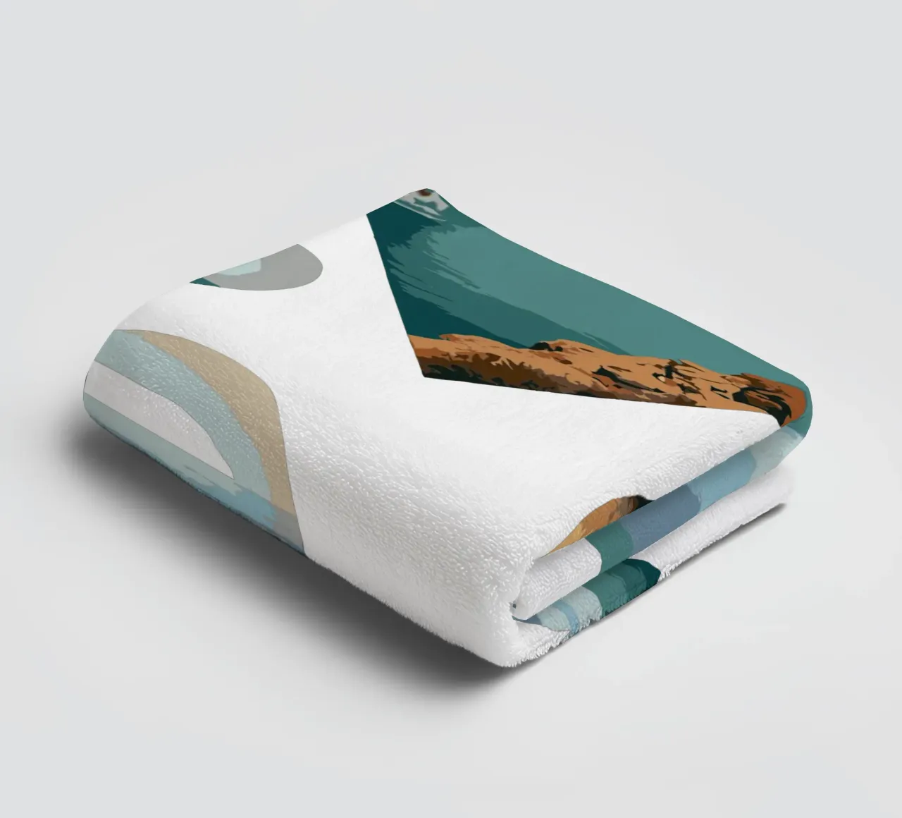 Paesaggi del cuore costiero - Design di scenari da spiaggia con amore per l'oceano asciugamano da bagno da artdesign1985