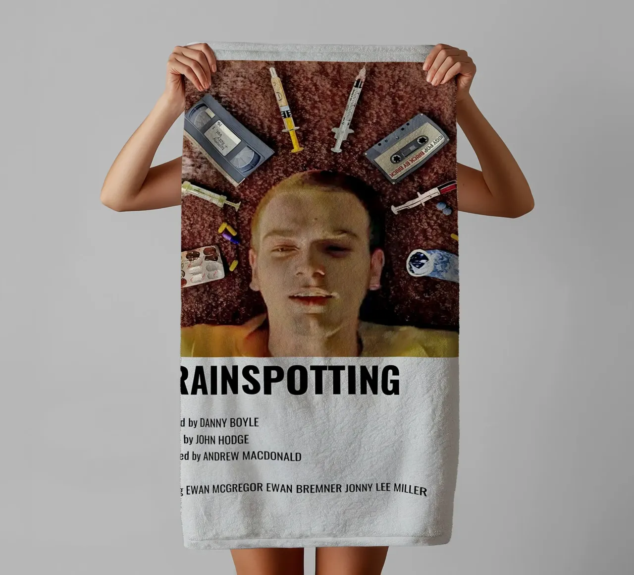 TRAINSPOTTING asciugamano da bagno da MVFminimalist