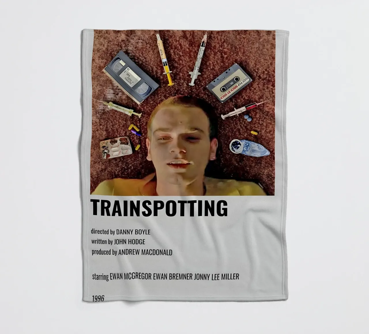 TRAINSPOTTING coperta in pile da MVFminimalist