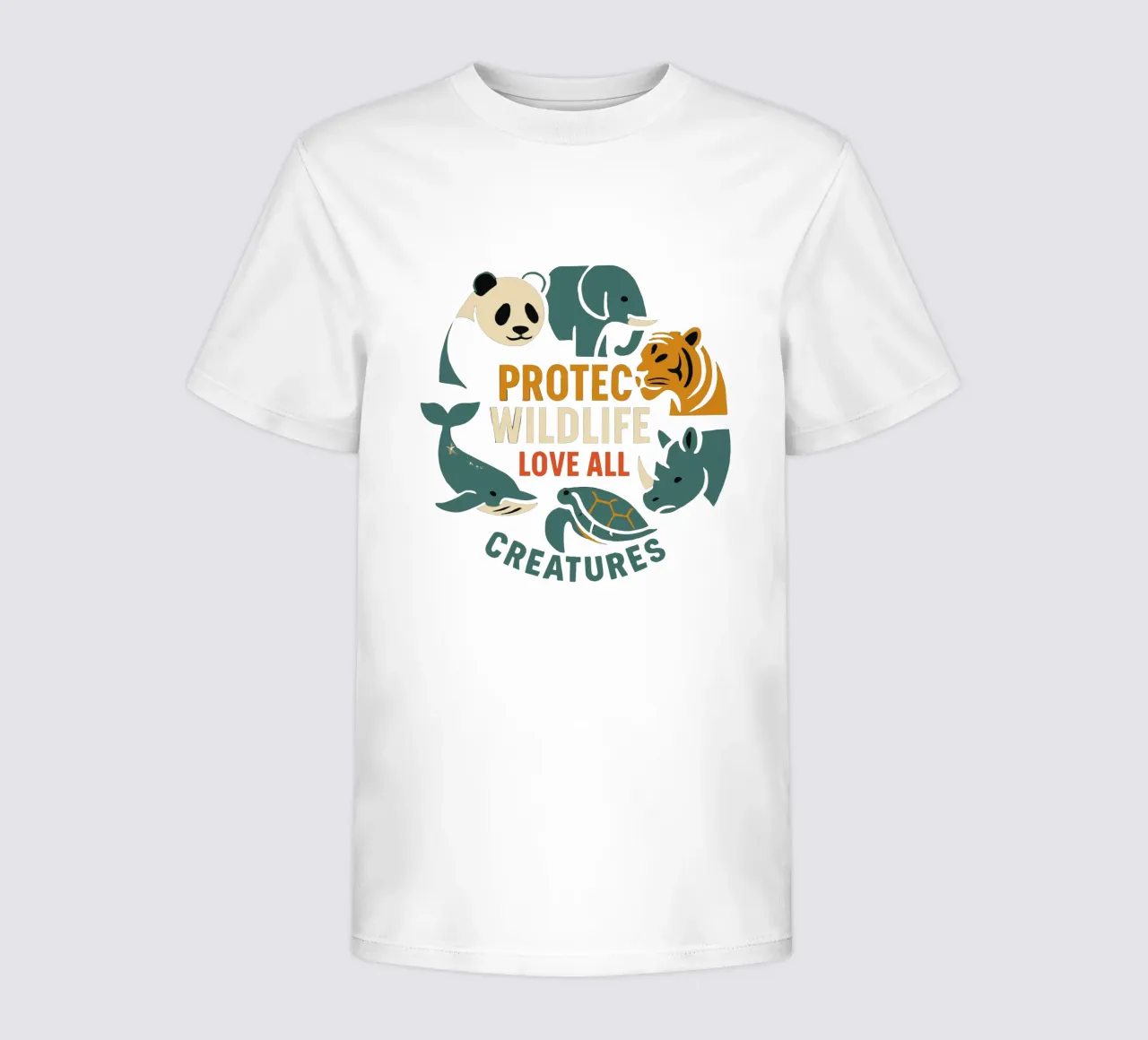 Proteggere la fauna selvatica Amare tutte le creature - Circ degli animali in via di estinzione t-shirt bambini da artdesign1985