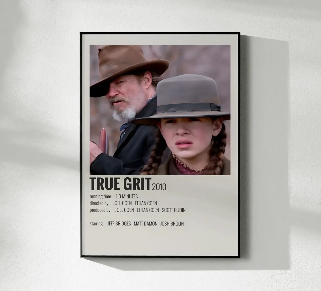 TRUE GRIT 2010 acrylic glass by MVFminimalist
