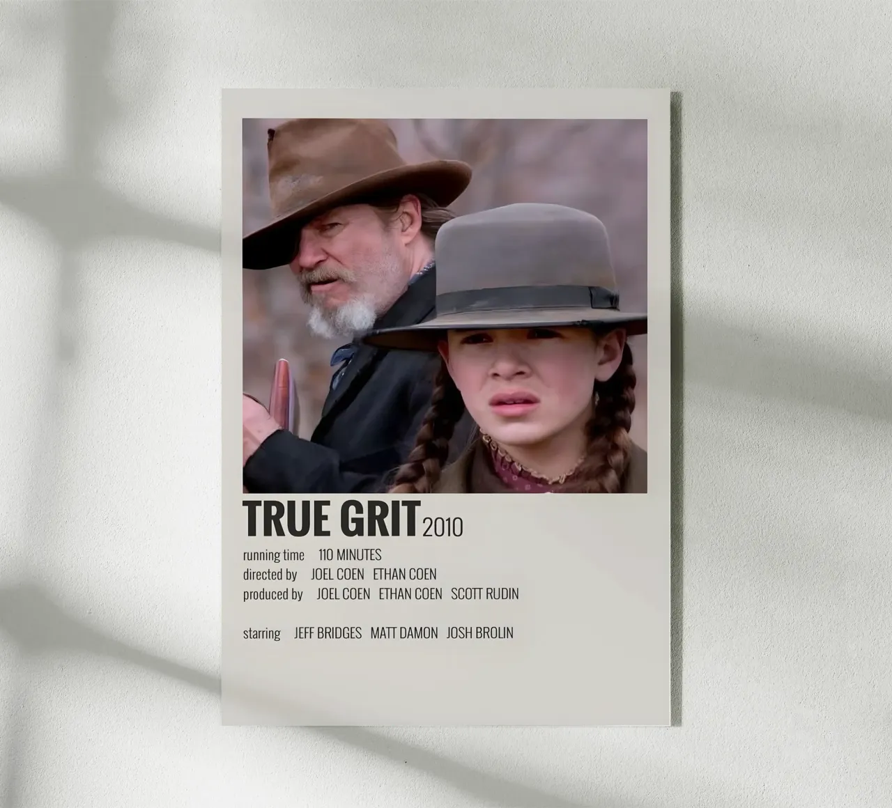 TRUE GRIT 2010 acrylic glass by MVFminimalist