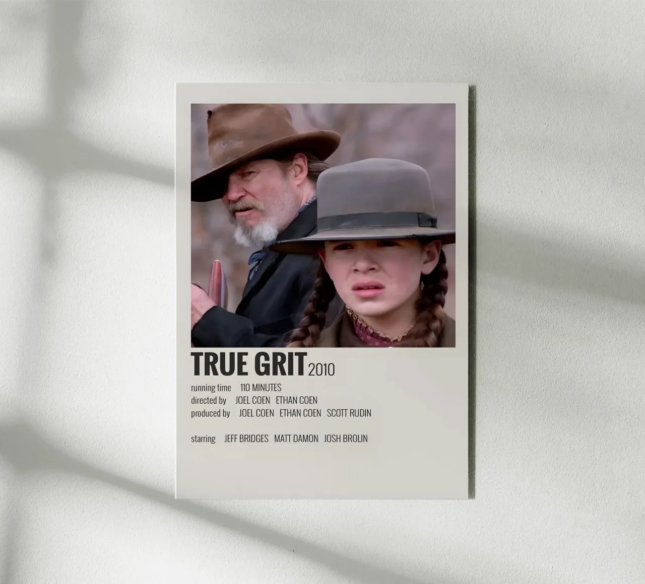 TRUE GRIT 2010 alluminio dibond da MVFminimalist