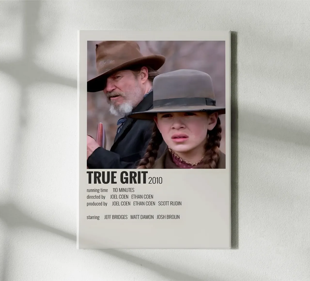 TRUE GRIT 2010 tela con Cornice a cassetta da MVFminimalist