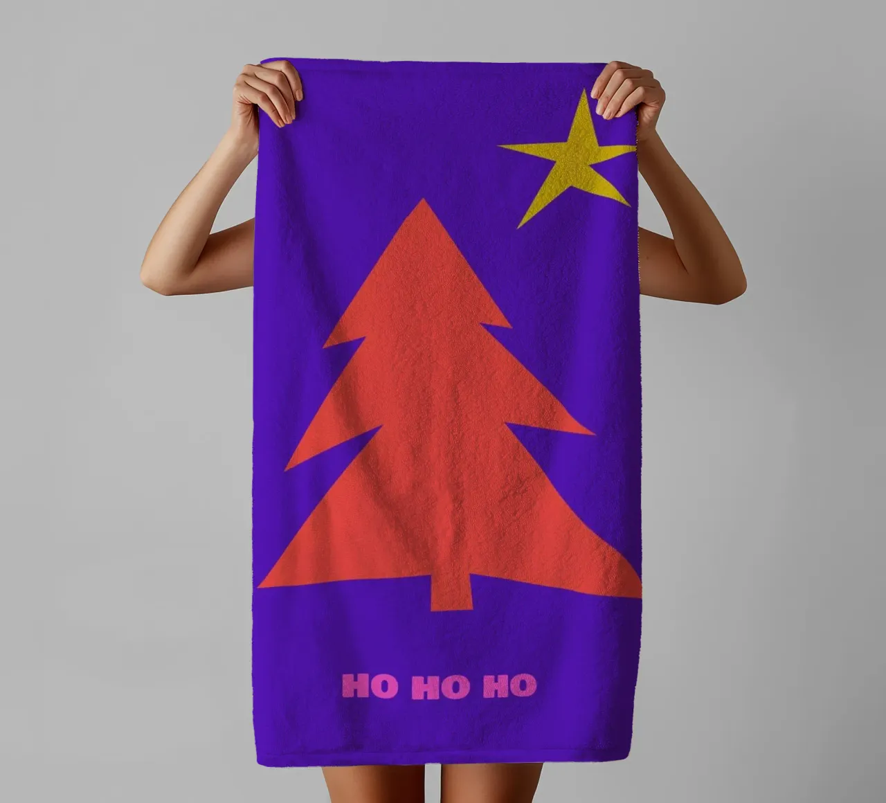 Ho Ho Ho towel by Kubistika