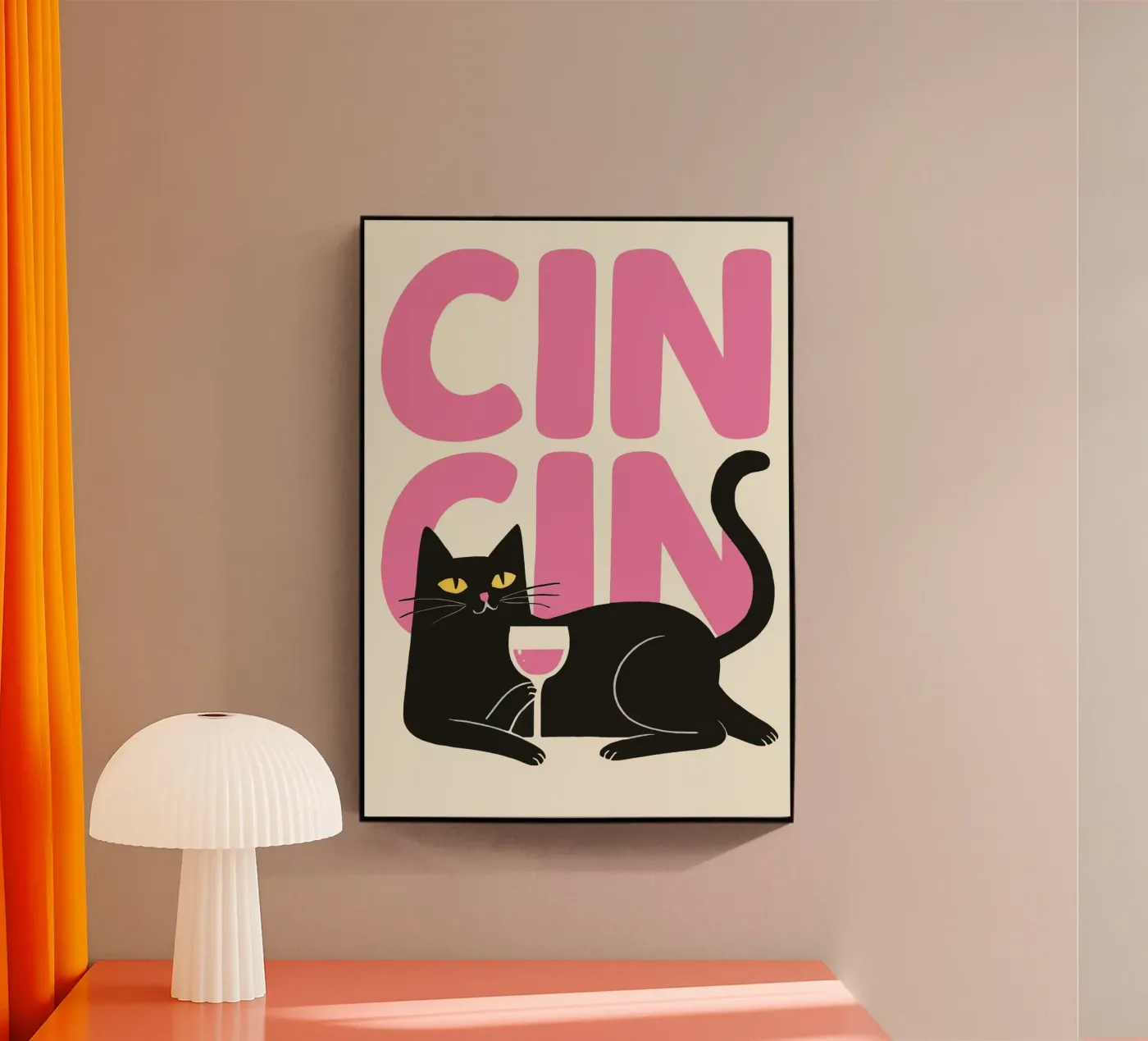 Cin Cin Cat plexiglas de Attaboy Dsgn