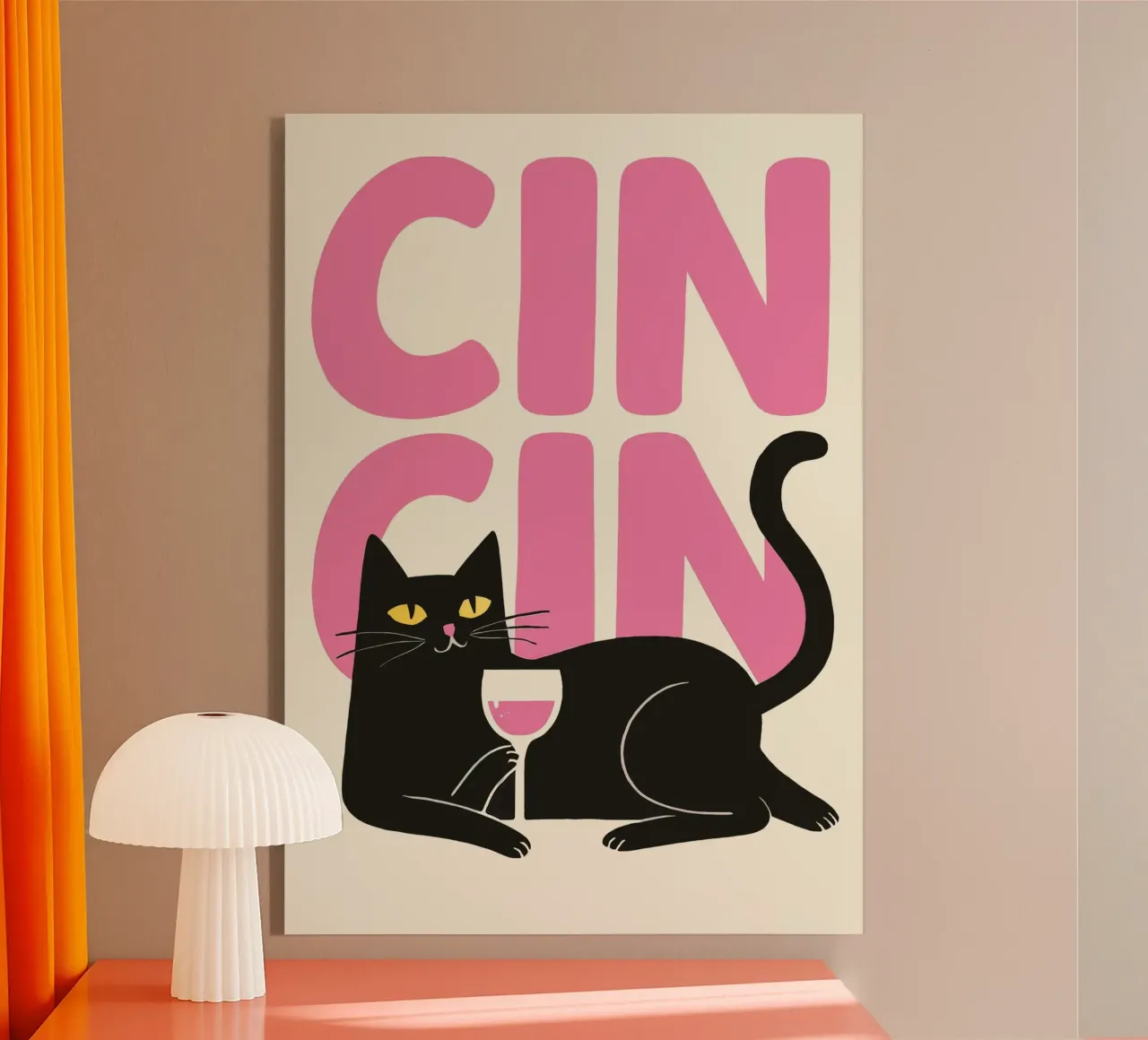 Cin Cin Cat plexiglass da Attaboy Dsgn