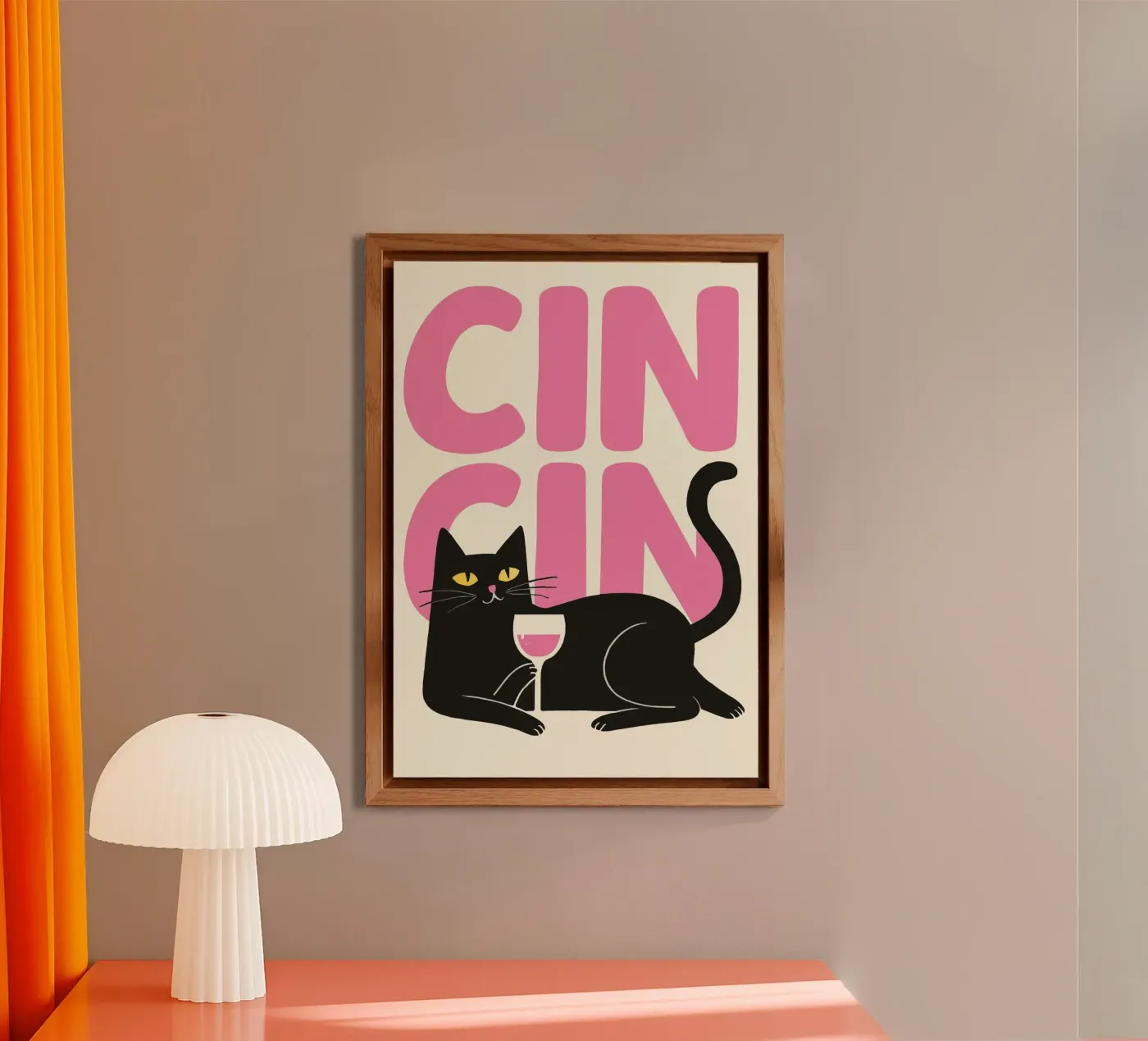 Cin Cin Cat alluminio dibond da Attaboy Dsgn