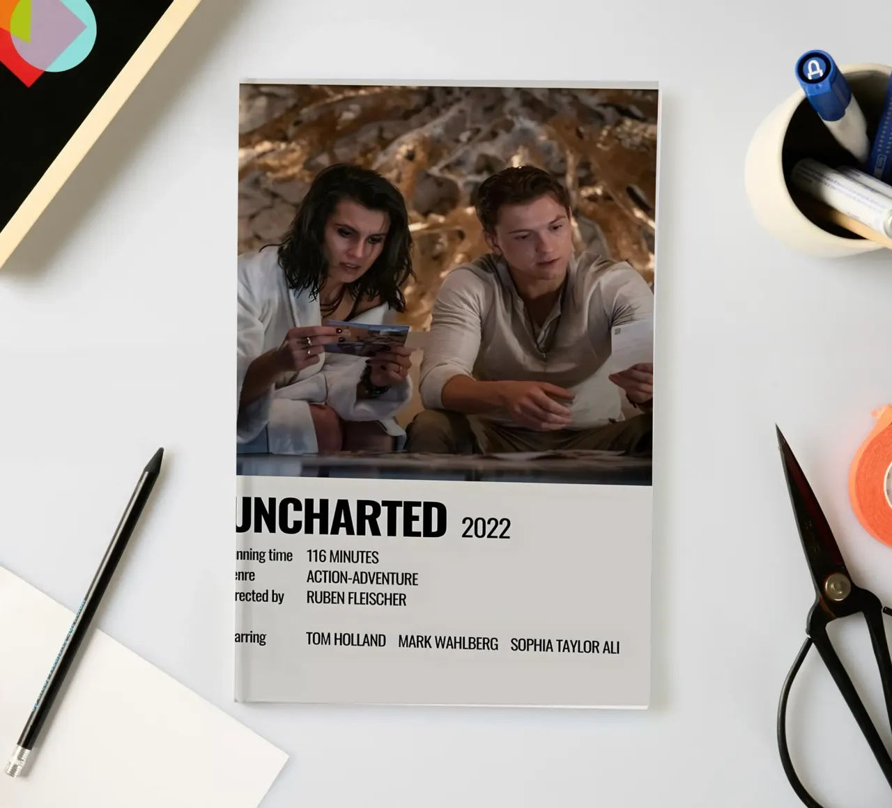 UNCHARTED 2022 notebook by MVFminimalist