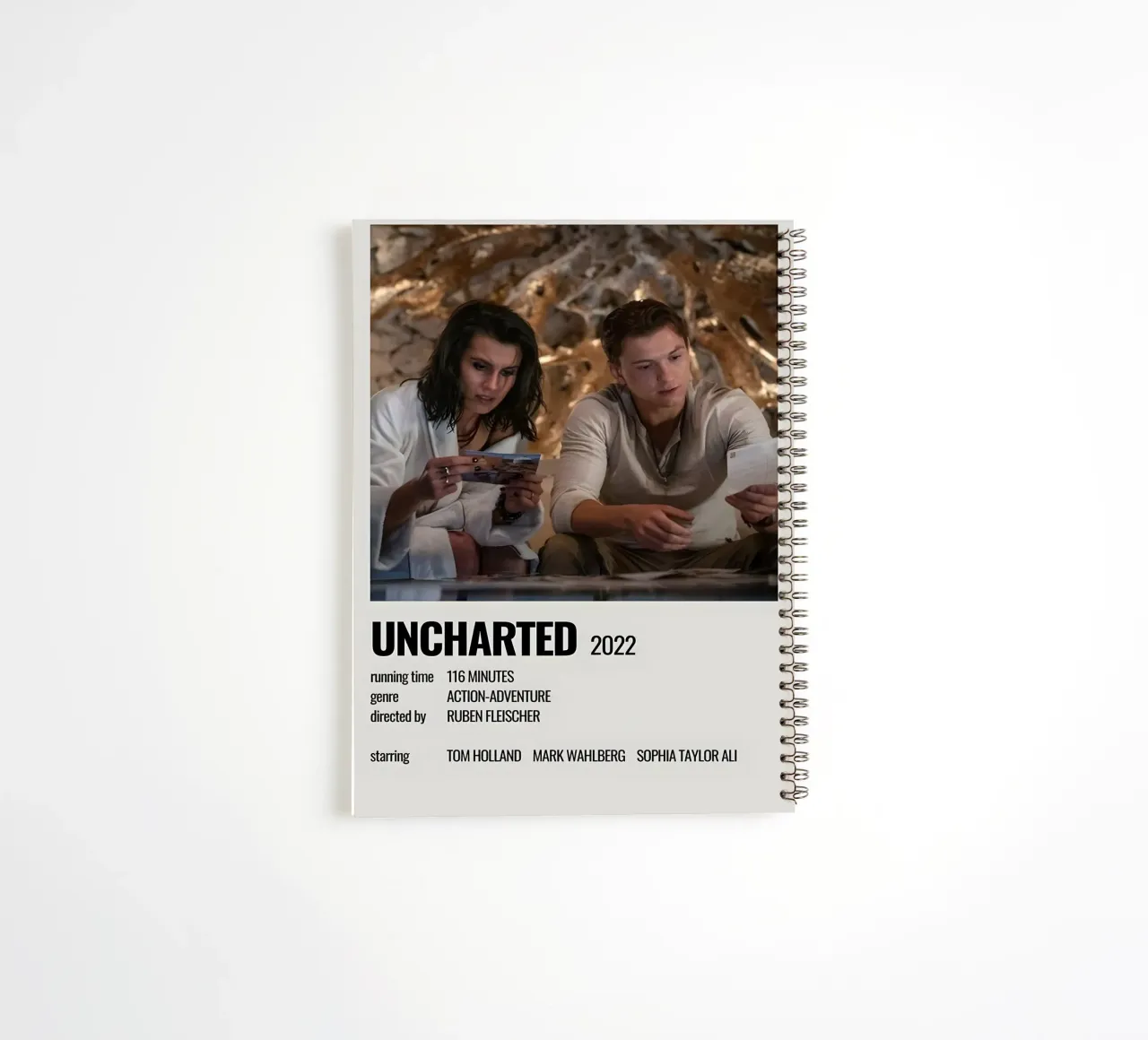 UNCHARTED 2022 spiral notebook by MVFminimalist