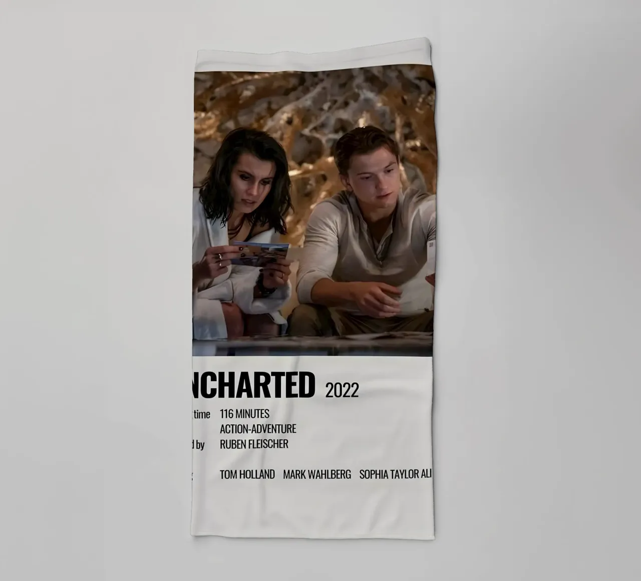 UNCHARTED 2022 asciugamano da bagno da MVFminimalist