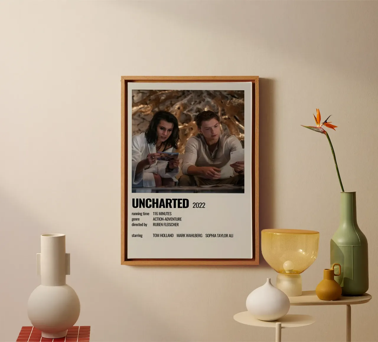 UNCHARTED 2022 tela con Cornice a cassetta da MVFminimalist