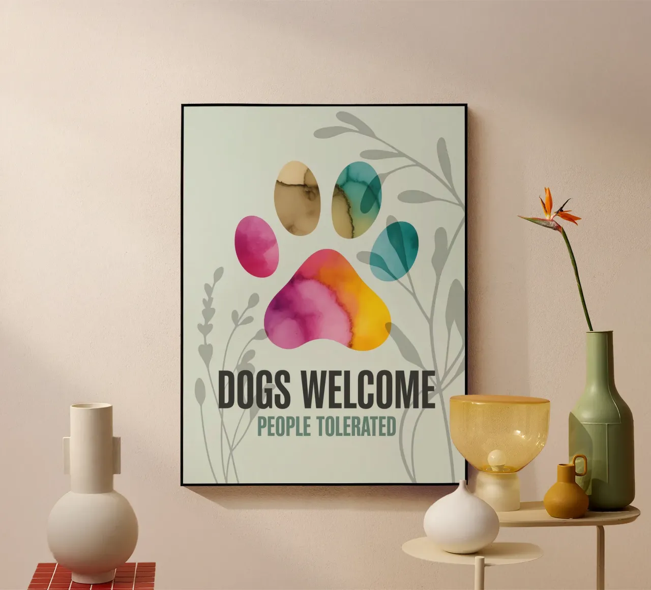 DOGS WELCOME plexiglass da 20 Farben
