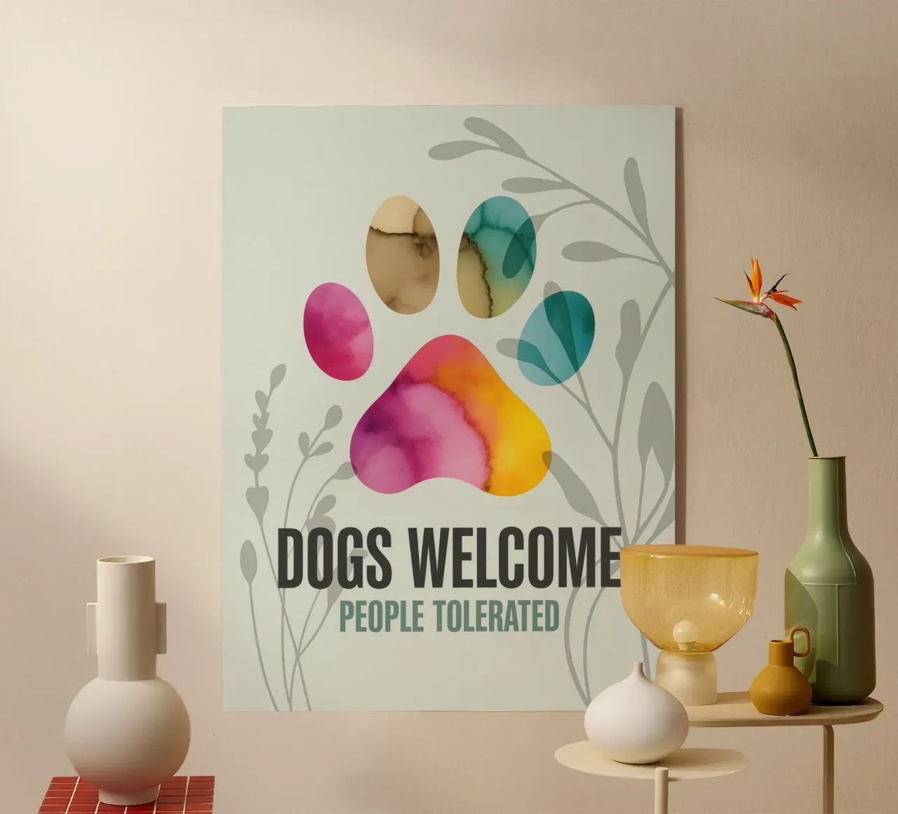DOGS WELCOME plexiglass da 20 Farben
