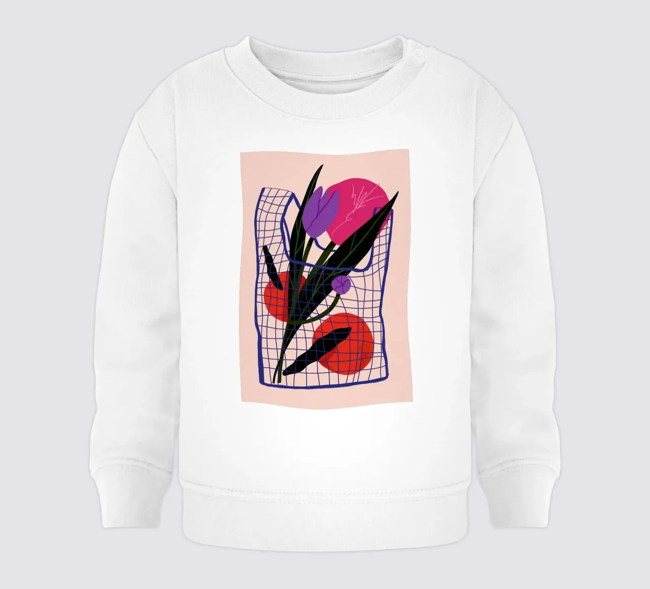 Shopping for Flowers felpa neonato da Pure