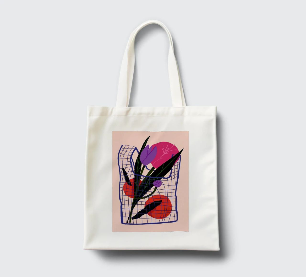Shopping for Flowers tote bag by Pure