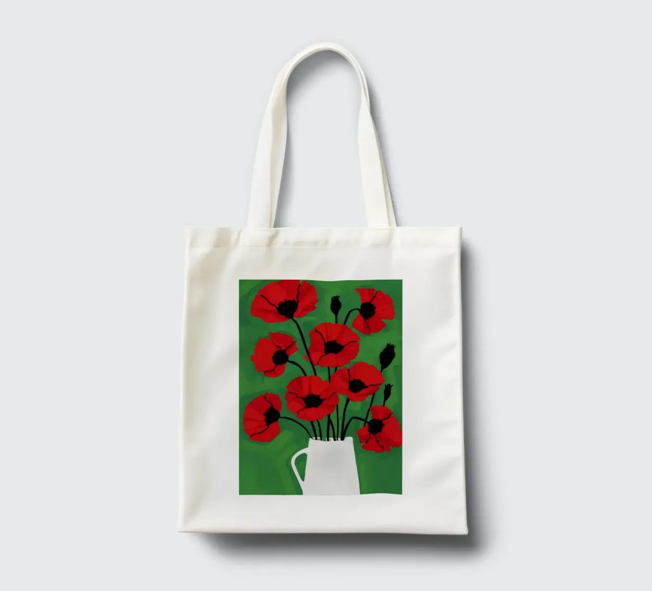 Poppy Pitcher Purity tote bag by Peak Delusion