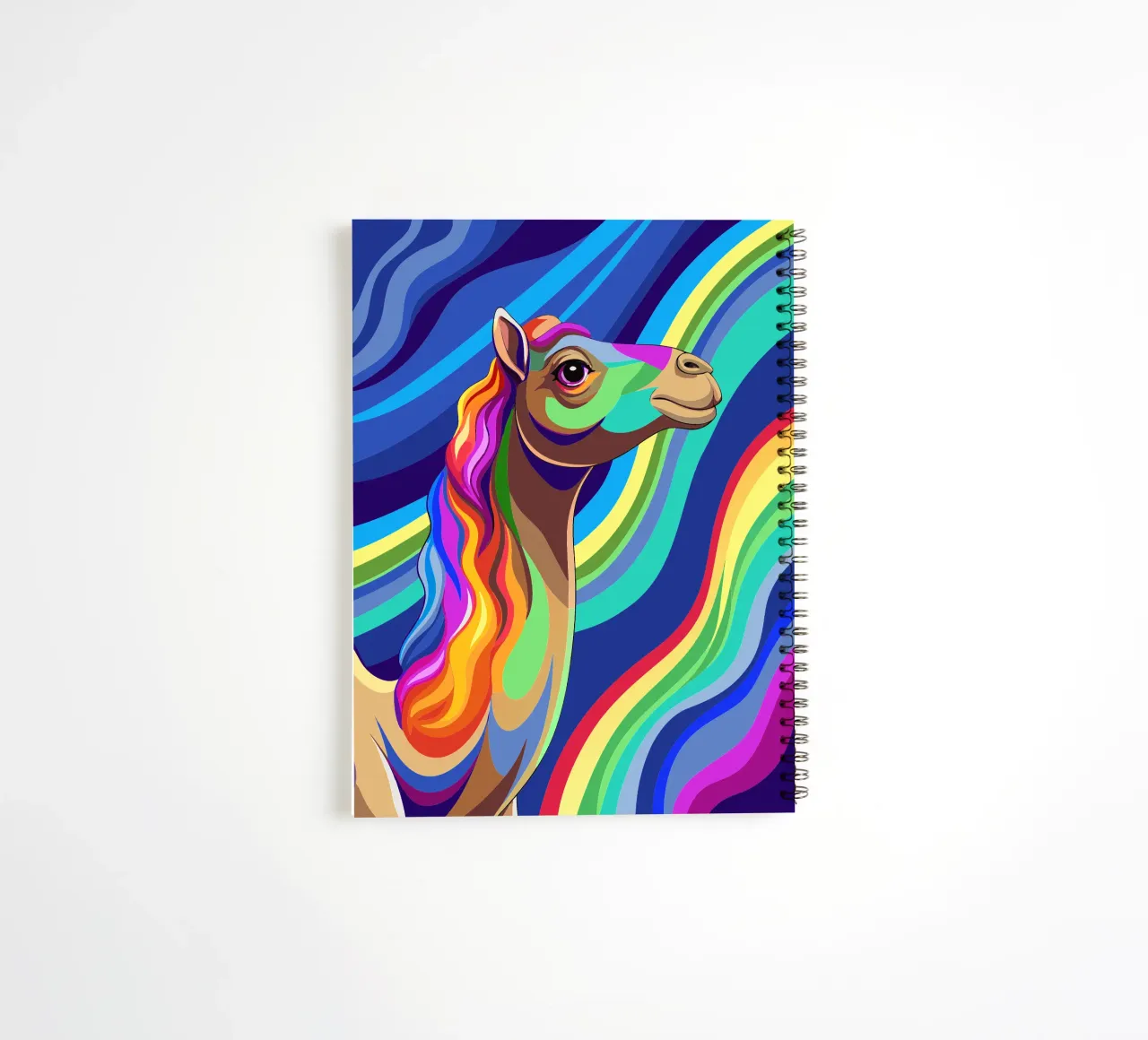 camel vector fullcolor spiral notebook by onelife