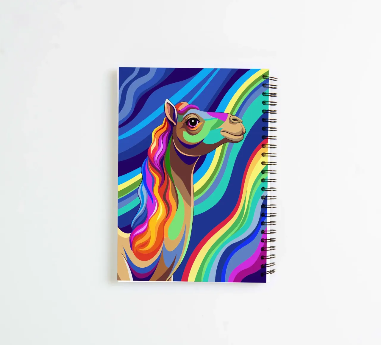 camel vector fullcolor spiral notebook by onelife