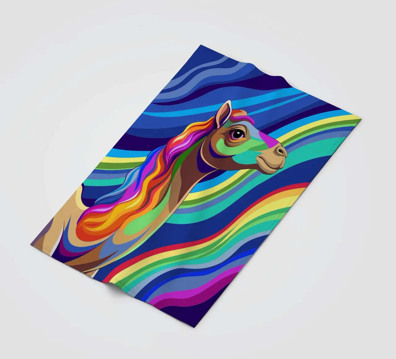 camel vector fullcolor fleece blanket by onelife