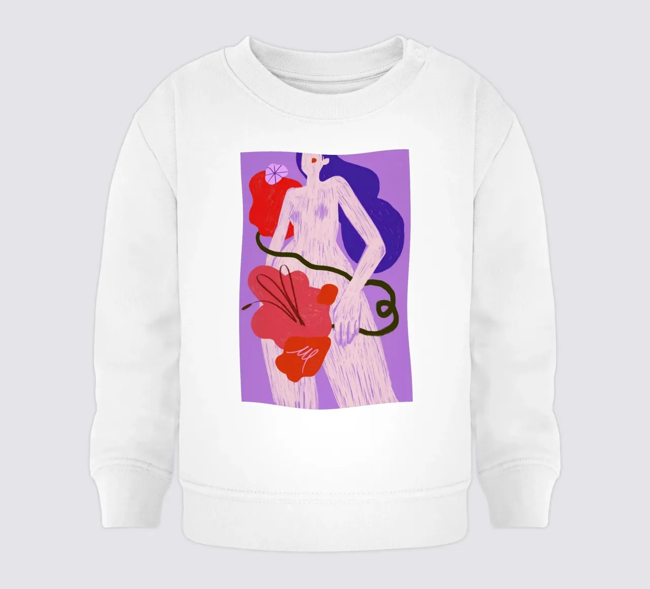 Fierce And Flourishing II felpa neonato da Pure