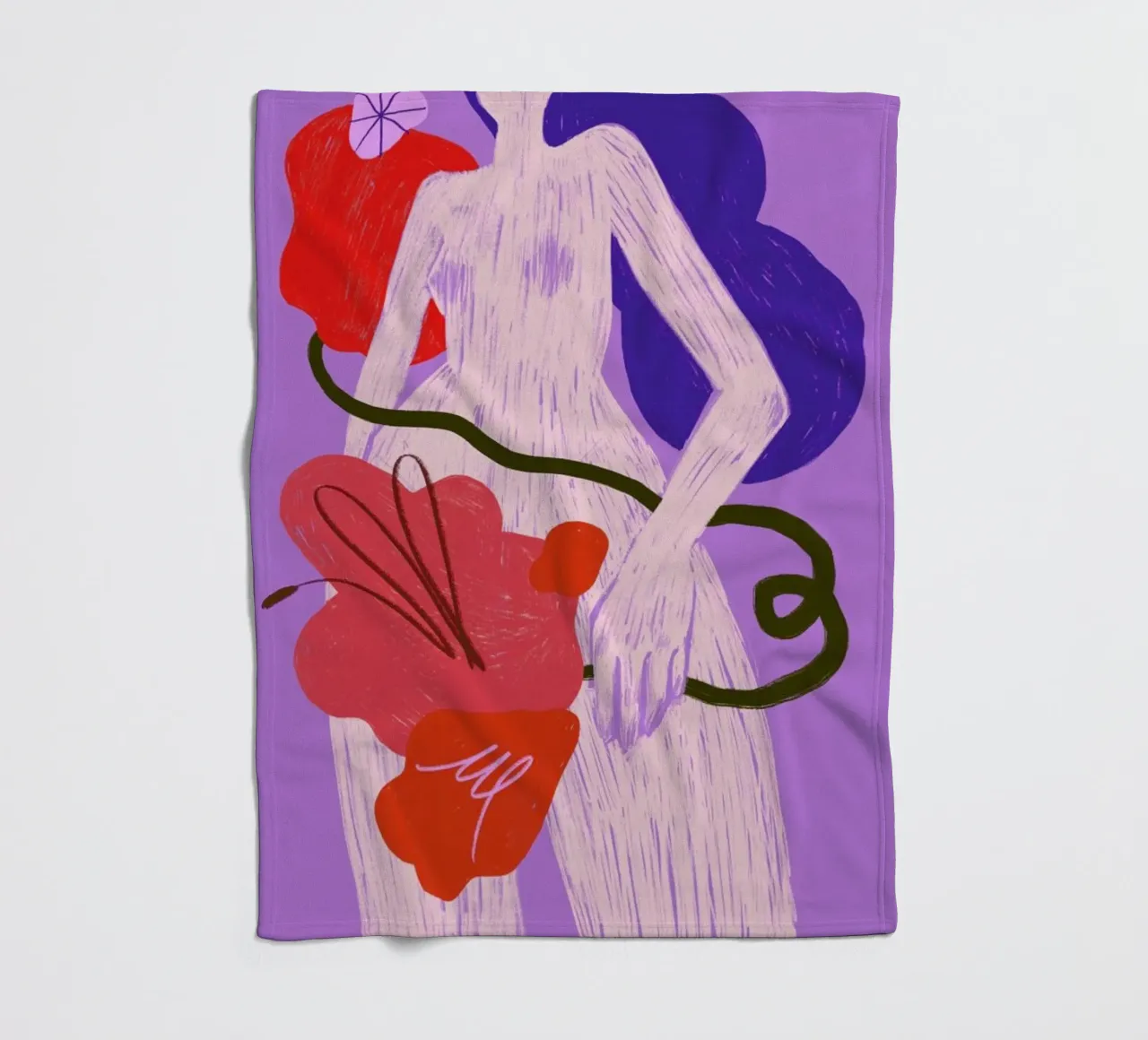Fierce And Flourishing II coperta in pile da Pure