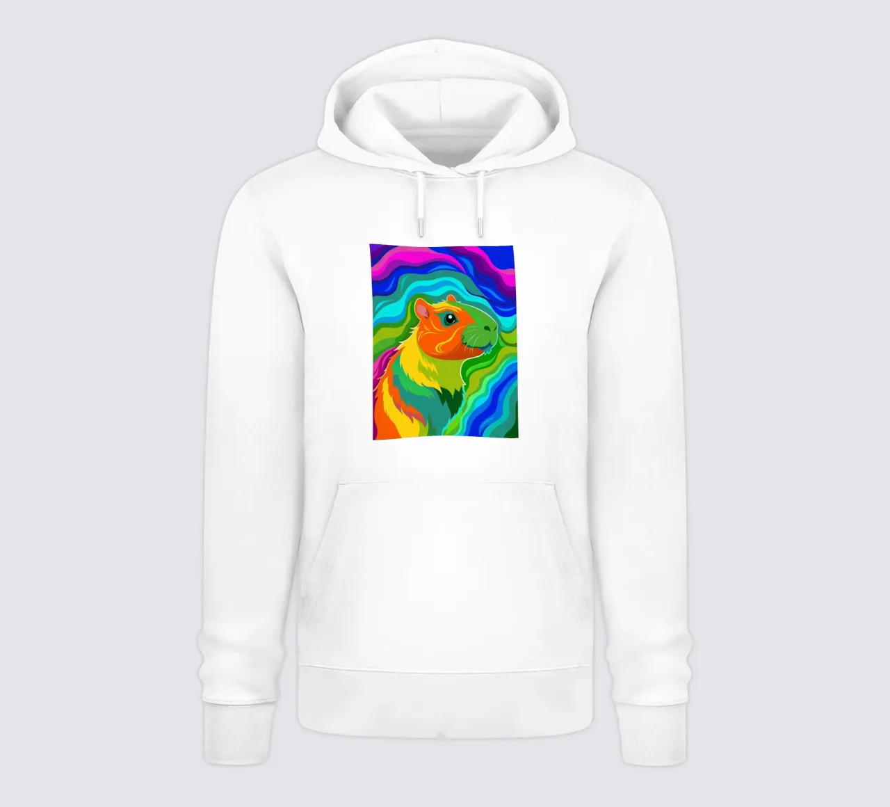 capibara vettore fullcolor felpa con cappuccio da onelife