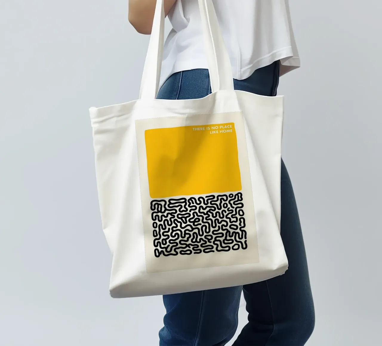 NO PLACE LIKE HOME borsa in juta da 20 Farben