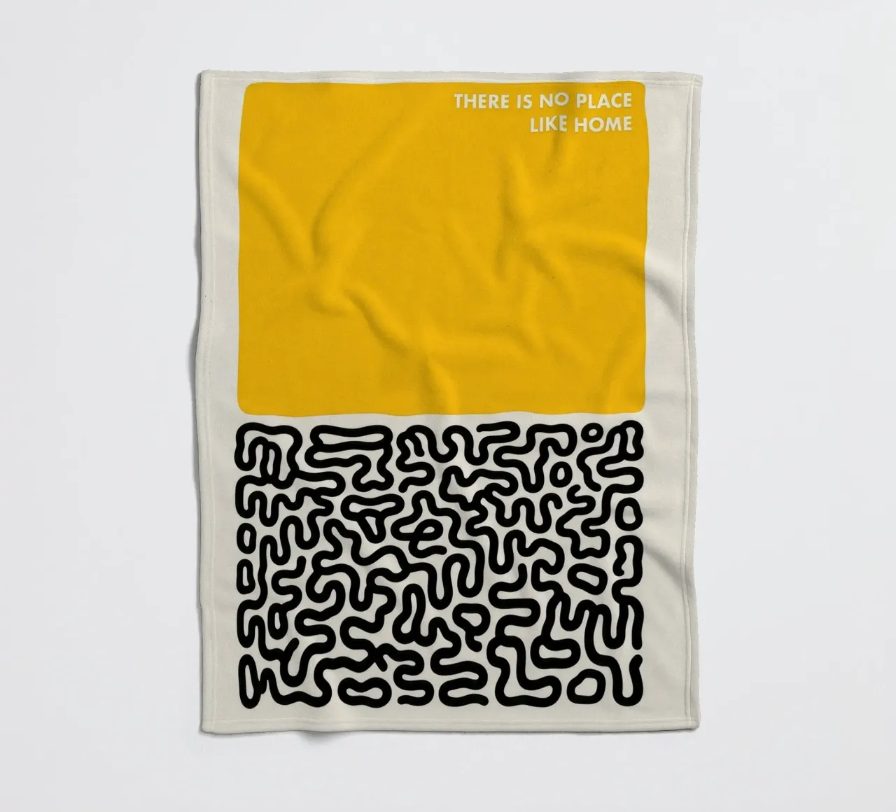 NO PLACE LIKE HOME coperta in pile da 20 Farben