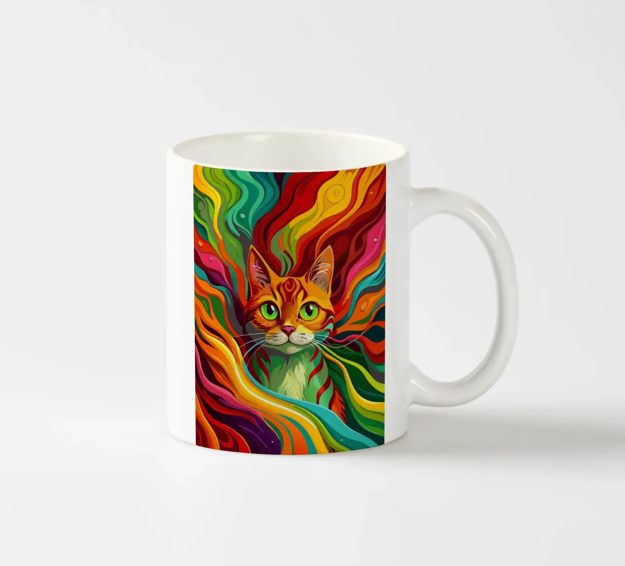 gatto vettore fullcolor tazza in ceramica da onelife
