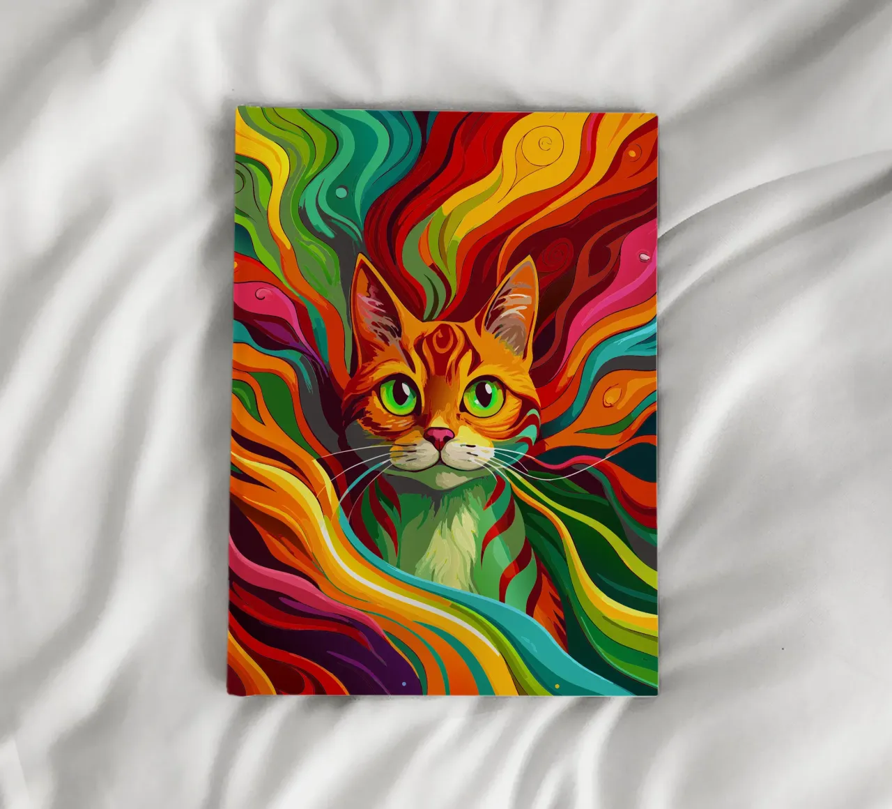 cat vector fullcolor notebook by onelife
