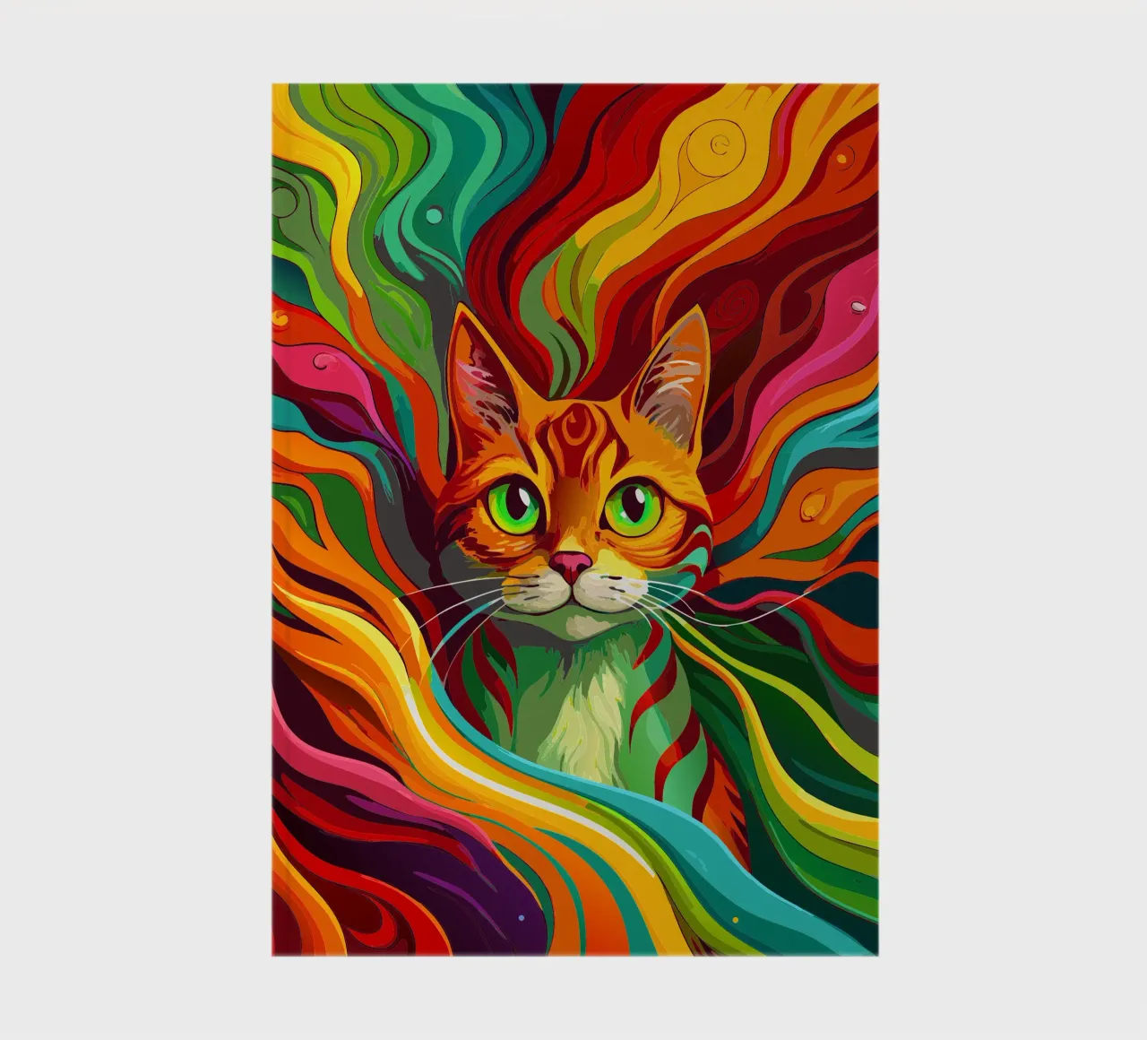 cat vector fullcolor notebook by onelife